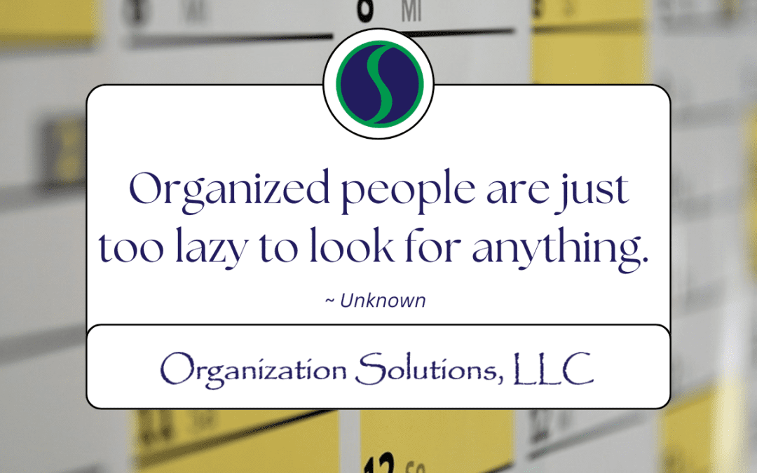 Organized people…